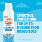 Off! Insect Repellent Aerosol for Adults & Kids, Fragrance-Free Picaridin Bug Spray for Everyday DEET-Free Protection from Mosquitoes and Ticks, 5 oz, (Pack of 2)