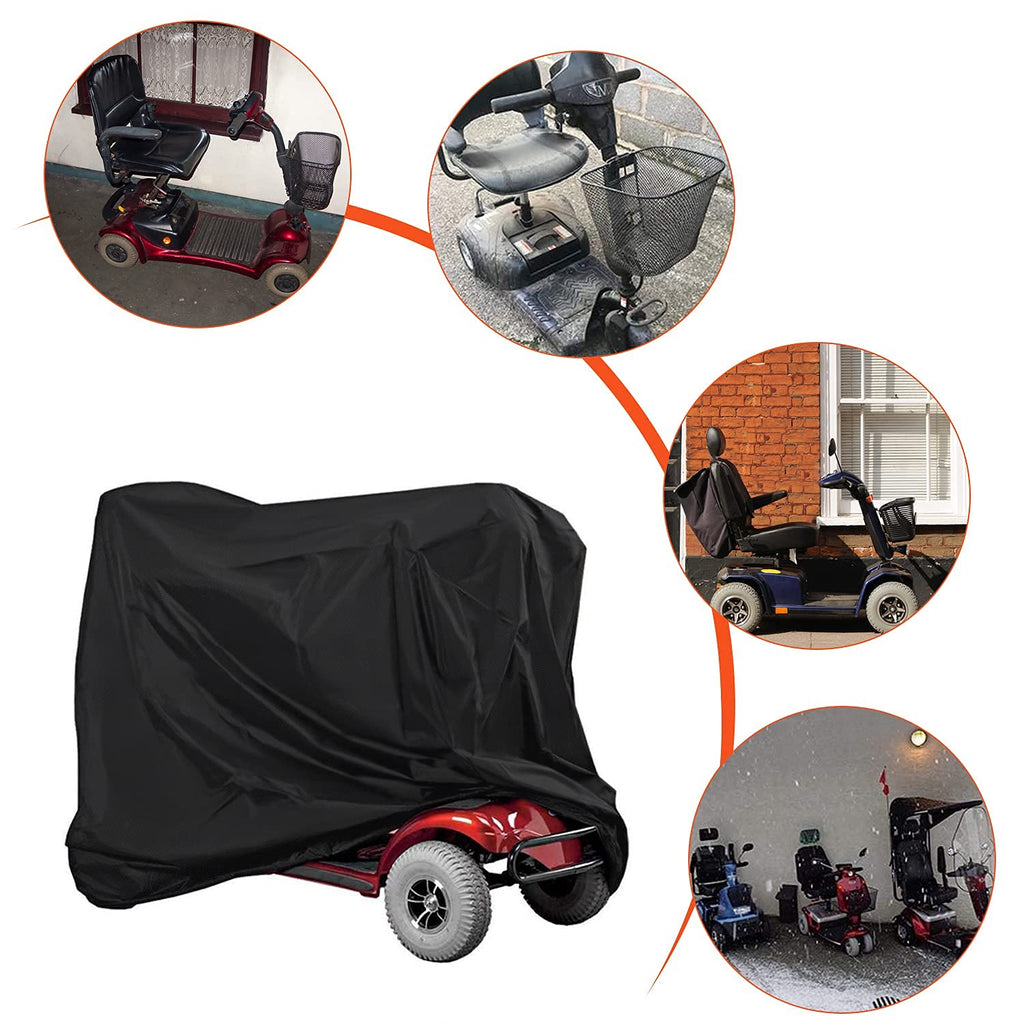 Mobility Scooter Cover,Waterproof Scooter Cover Wheelchair Cover for Storage,Mobility Scooter Accessories for All-Weather Outdoor Protection Dust Cover - 55"x 26" x 36" (L x W x H)