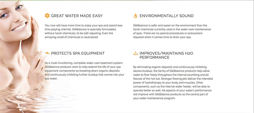 Natural Hot Tub Water Care - 4-Month Supply - Weekly Spa Maintenance -Balancer, Clarifier, Conditioner - Simple, Soft, & Safe Water