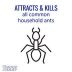 TERRO Multi-Surface Liquid Ant Baits 4 Bait Stations Attracts & Kills All Ants