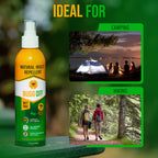 Natrual Mosquito, Gnats & Tick Spray Repellent, 8.5 FL OZ (250ml) Deet Free, Made with Essential Oils, Lasts up to 4 Hours Original (1, 1.7Oz)