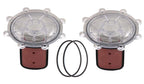 ATIE Pool 7056 Check Valve Cover with Flapper Assembly For Zodiac Jandy Check Valve 7235, 7236, 7305, 7511, 7512. (Include: 7451 Flapper, 7302 Spring, 7304 Pin, 7236 Cover, and 1132 O-Ring) (2-Pack)