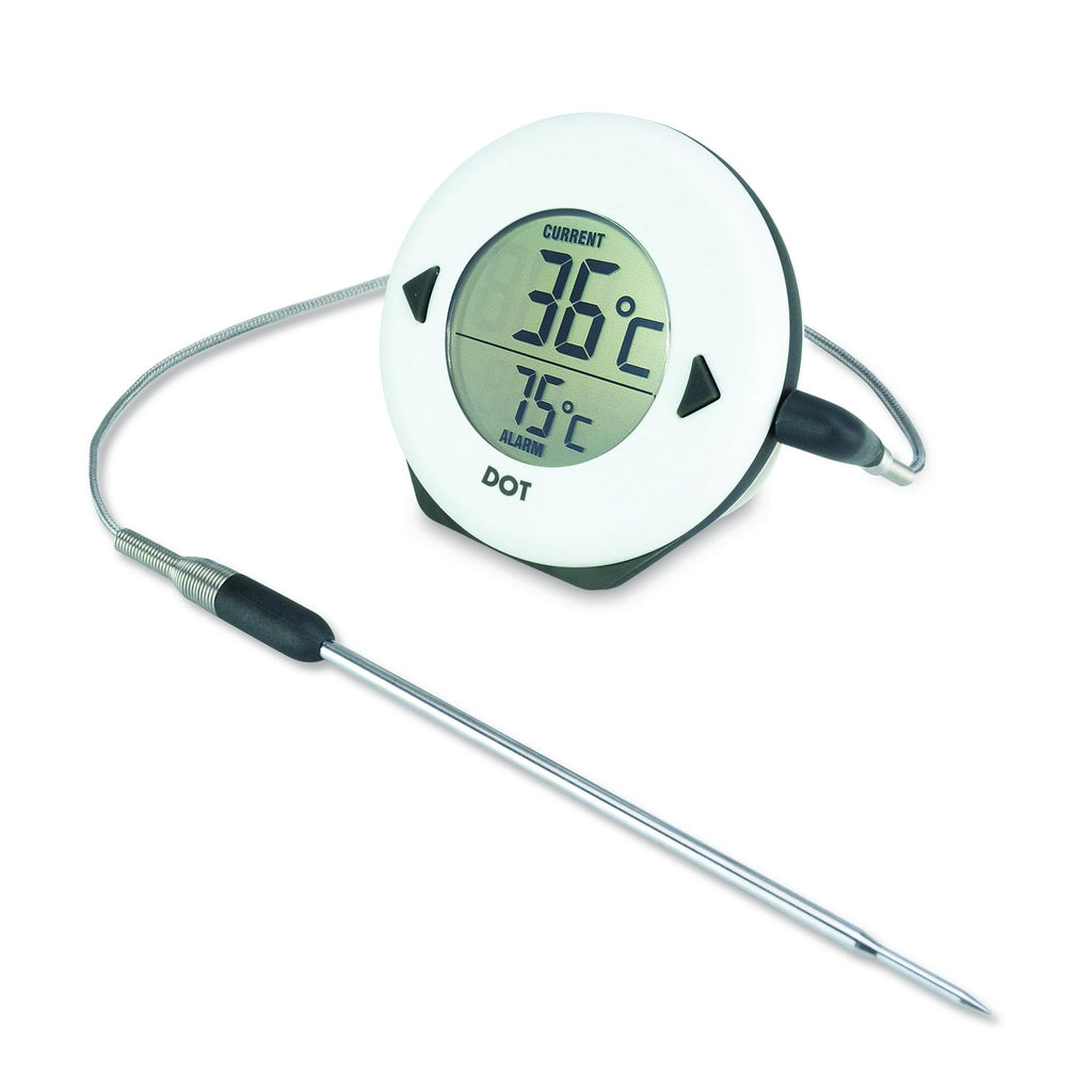Thermapen DOT Digital Oven Thermometer for Meat Roasting — BBQ Thermometer Probe with Loud Alarm, Water-Resistant BBQ Meat Thermometer, Reads Up to 300 °C, 1.2m Meat Probe Included