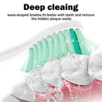 Toothbrush Heads for Philips Sonicare Replacement Brush Heads Medium Soft Dupont Bristles Electric Toothbrush Replacement Heads Fit E-Series Essence Xtreme Elite Advance and CleanCare, 6 Pack