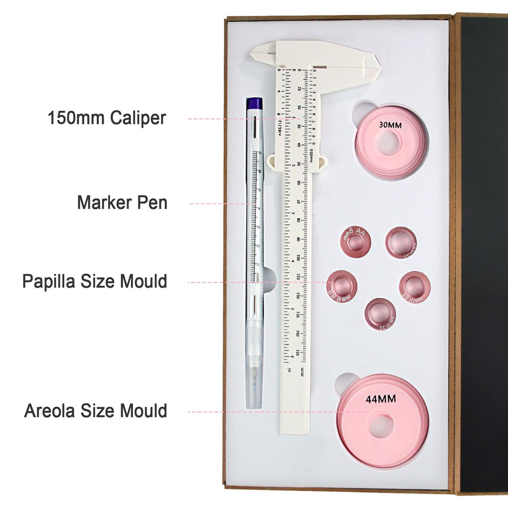 3D Areola Tattoo Measurements Set for 3D Nipple Areola Tattoo Training Scale Areola Ruler
