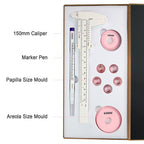 3D Areola Tattoo Measurements Set for 3D Nipple Areola Tattoo Training Scale Areola Ruler