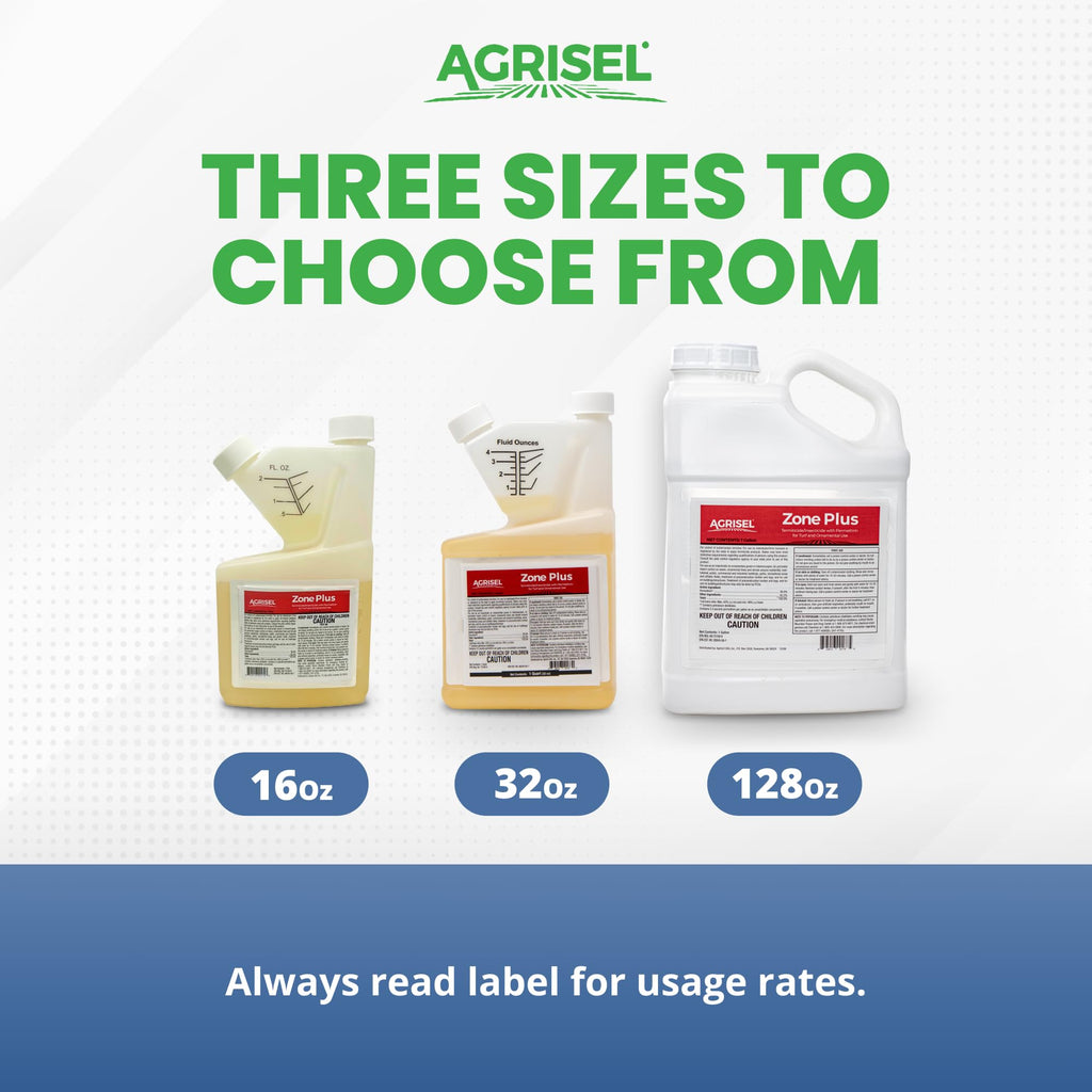 Agrisel Zone Plus Insect & Pest Control Broad Spectrum, for Indoor & Outdoor, Effective Against 100 Pests, Eco-Friendly, 3-Pack of Disposable is Included with Purchase, 16 Ounce