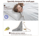 Vekkia King Pillow Wedge for Headboard Gap,Bed Gap Filler/Mattress Wedge Crack Filler,Close 0-3.5" Gap, Between Headboard and Mattress,Gray