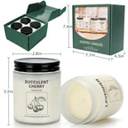 Candles | Candles for Home Scented | 4 Pack 7.1oz Natural Soy Wax Aromatherapy Candles | Over 240 Hours of Burn Time | Christmas Scented Candles Gifts Sets for Women |Lavender Candles