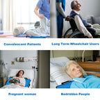 Multi-Functional 48x40 inch Positioning Bed Pads for Elderly, Bed Buddy Patient Lift Sling Handicap Accessories for Daily Living, Elderly Must Haves Assistance Products Patient Turning Device Reusable