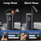 OlarHike Tire Inflator Portable Air Compressor, Smart Dual Hose System, Auto Air Pump for Car Tires, Bike,Bicycle, Motorcycles,Electric Pump with LED Light & Digital Pressure Gauge