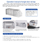 Humane Mouse Trap, [2024 New] Single Door Continuous Rat Hole Mouse Trap, Combined Automatic Continuous Rat Traps Cage, Easy to Set Mice Catcher for Indoor and Outdoor, Sensitive Pedal Rat Trap (1pc)