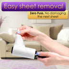 Lint Rollers Pet Hair Value Pack of 450 Sheets / 5 Refills, Sticky Roller Pet Hair, Lint Remover Dog Hair, Cat Hair, Fuzz, Animal Fur, Large Lint Removal Roller Clothe, Couch, Furniture. Stick Roller