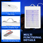 Qualirey Electric Bug Zapper Indoor, 3000V Powerful Mosquito Killer USB Powered Mosquito Zapper Lamp, Insect Traps Fly Zapper for Home, Kitchen, Bedroom, Baby Room, Office(White)