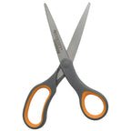 Westcott 8-Inch Titanium Bonded Straight Scissors, Soft Handle, Gray/Yellow, 4-Pack