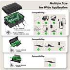 Flemoon [3 Pack] Outdoor Extension Cord Safety Cover with Waterproof Seal, Weatherproof Electrical Connection Box to Protect Outdoor Outlet, Plug, Socket, Christmas Holiday Decoration Light, Black