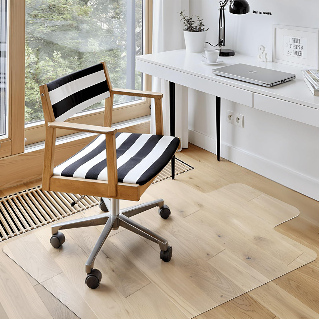 Azadx Clear Office Chair Mat 36'' X 48'', Durable Desk Chair Mat for Hardwood Floor, Heavy Duty Plastic Office Floor Mat Under Rolling Chairs for Easy Glide and Protection (36" X 48" with Lip)