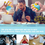 JFGLORIX Hand Exercise Balls Finger Strengthener Therapy Hand Balls Finger Exerciser Balls Finger Stretching and Rehabilitation Training for the Elderly 6 Piece Set.