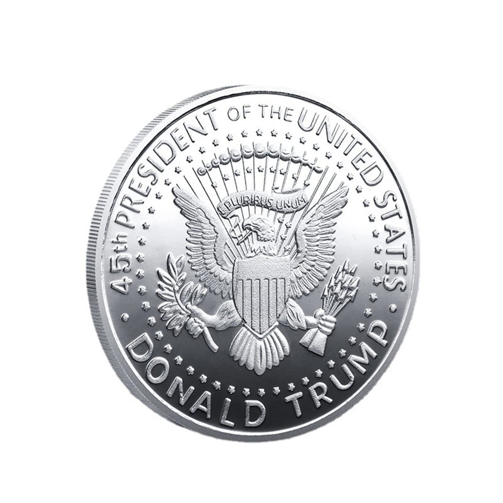 YJSD 10 Pieces Donald Trump 2024 Two Tone Gold Head Coin Silver Plated Commemorative Coin Keep America Great Challenge Coins Novelty Coin Political Gift