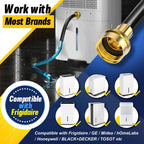 (7 Length Options) Dehumidifier Drain Hose with 3/4 Inch FHT Connector, Featuring Rust-Resistant Brass Fittings for Leak-Proof Connection, Perfectly Compatible with Most Dehumidifier Brands