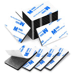 Double Sided Adhesive Pads,Heavy Duty Mounting Tape,48Pcs 3mm Thickness Pre-Cut Foam Tape,Super-Sticky Black Strong Pads Rectangle Shape Waterproof for Walls Picture, Car, Home, Office