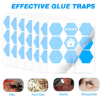 48 Pack Fly Traps Refills Glue Boards Compatible with Safer Home SH502 and Dynatrap DT3005W, Indoor Fluit Fly Plug-in Insect Trap Replacement Mosquito Sticky Cards