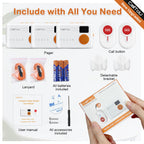 CallToU 1000FT Caregiver Pager Wireless Call Button with Vibration Digital Display Low Power Reminder for Elderly Monitoring Nurse Alert Call Button Call Bell for Patients/Disabled/Home/Office