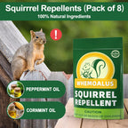 DALIYREPAL Squirrel Repellent Outdoor, Chipmunk Repellent Outdoor, Keep Squirrel Away, Outdoor Squirrels Repellent for Attic, Squirrels Repellent for Garden, Squirrel Deterrent Mint 8 Packs