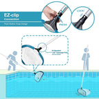 POOLWHALE Pool Net - Professional 20" Swimming Pool Leaf Skimmer Rake, Aluminum Frame Deep Nylon Bag, Ultra Fine Mesh Nets for Cleaning Leaves, Sand, Pollen, Finest Debris (No Pole)