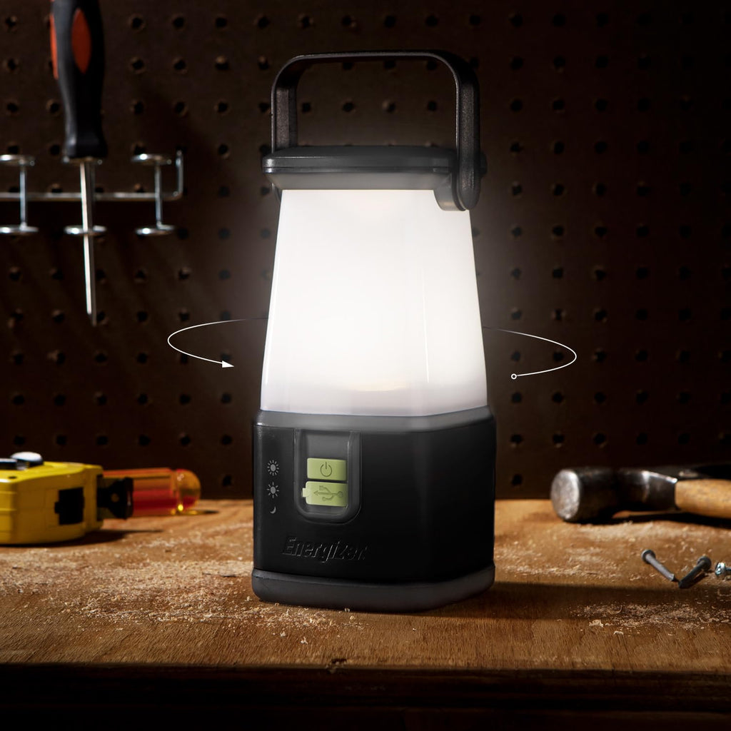 ENERGIZER LED Camping Lantern 360 PRO, IPX4 Water Resistant Tent Light, Ultra Bright Battery Powered Lanterns for Camping, Outdoors, Emergency Power Outage