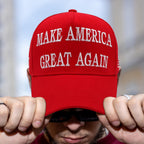 Red Trump MAGA Hat 2pcs Make America Great Again 45-47 Embroidered Adjustable Baseball Cap