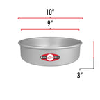 Fat Daddio's Anodized Aluminum Round Cake Pan, 9 x 3 Inch