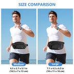 Fanny Pack Waist Packs for Men Women, Waist Bag Hip Pack for Travel Hiking Running Outdoor Sports -Black, Medium