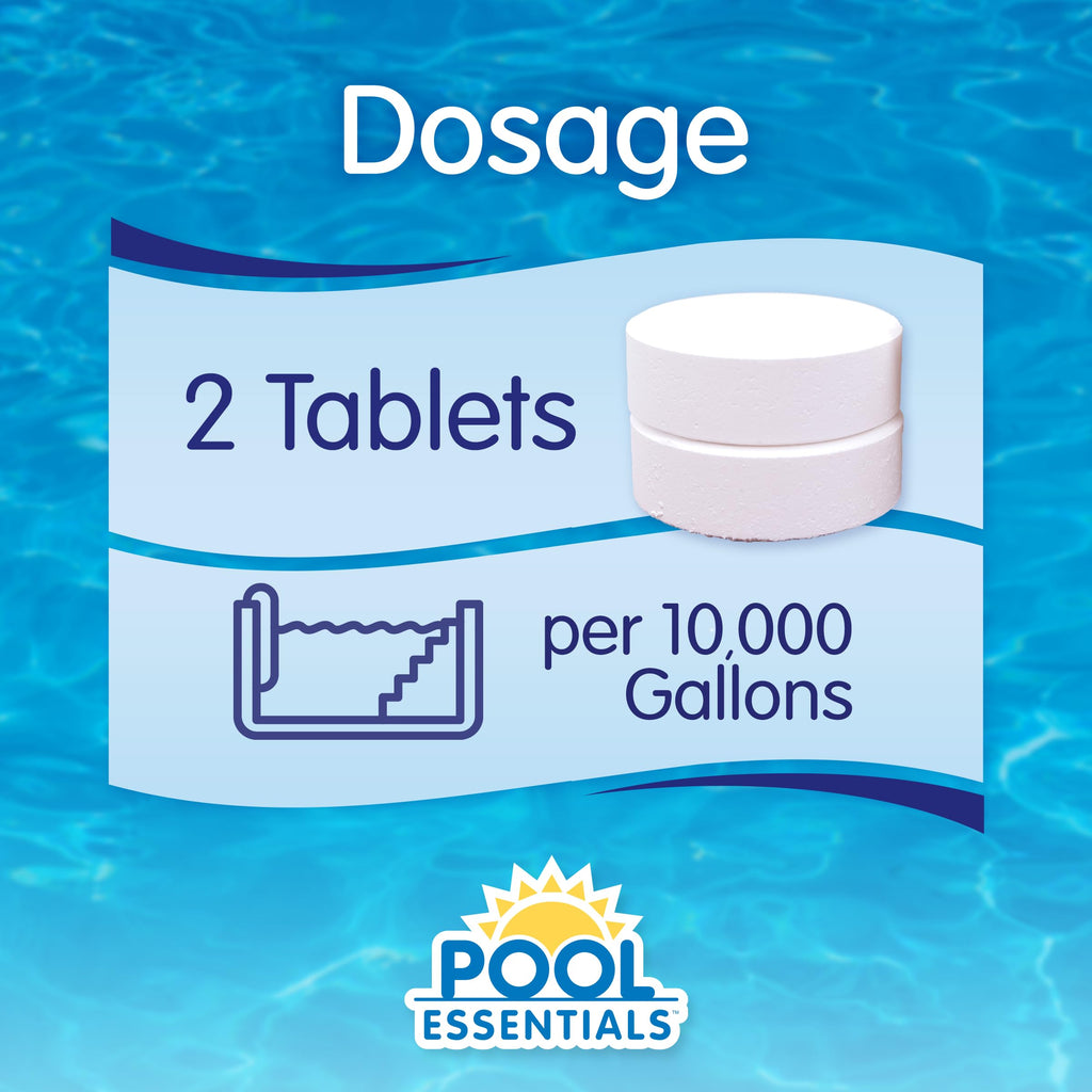 Pool Essentials® 3" Swimming Pool Chlorinating Tablets, Kills Bacteria & Controls Algae, 5LB