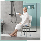 Grab Bars for Bathtubs and Showers, 12 Inch Shower Handle Strong Suction Shower Grab Bar, Bathtub Rails for Seniors, Elderly, Handicap (2 Pack) -Green