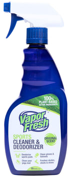 Vapor Fresh Sports Cleaner and Deodorizer - Sports Gear Odor Eliminator, Boxing Glove Deodorizer, Gym Equipment Spray, Natural and Plant Based, 16 Fl Oz (1-Pack)