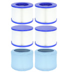 Lucasou 60% Denser Filter, High-Efficiency Screw-in Hot Tub spa Filters Replacement Compatible with All Relxtime, Aleko, Wejoy, Aquaspa Hot Tubs & Other Spas (4 Filters + 2 Filter Bags)