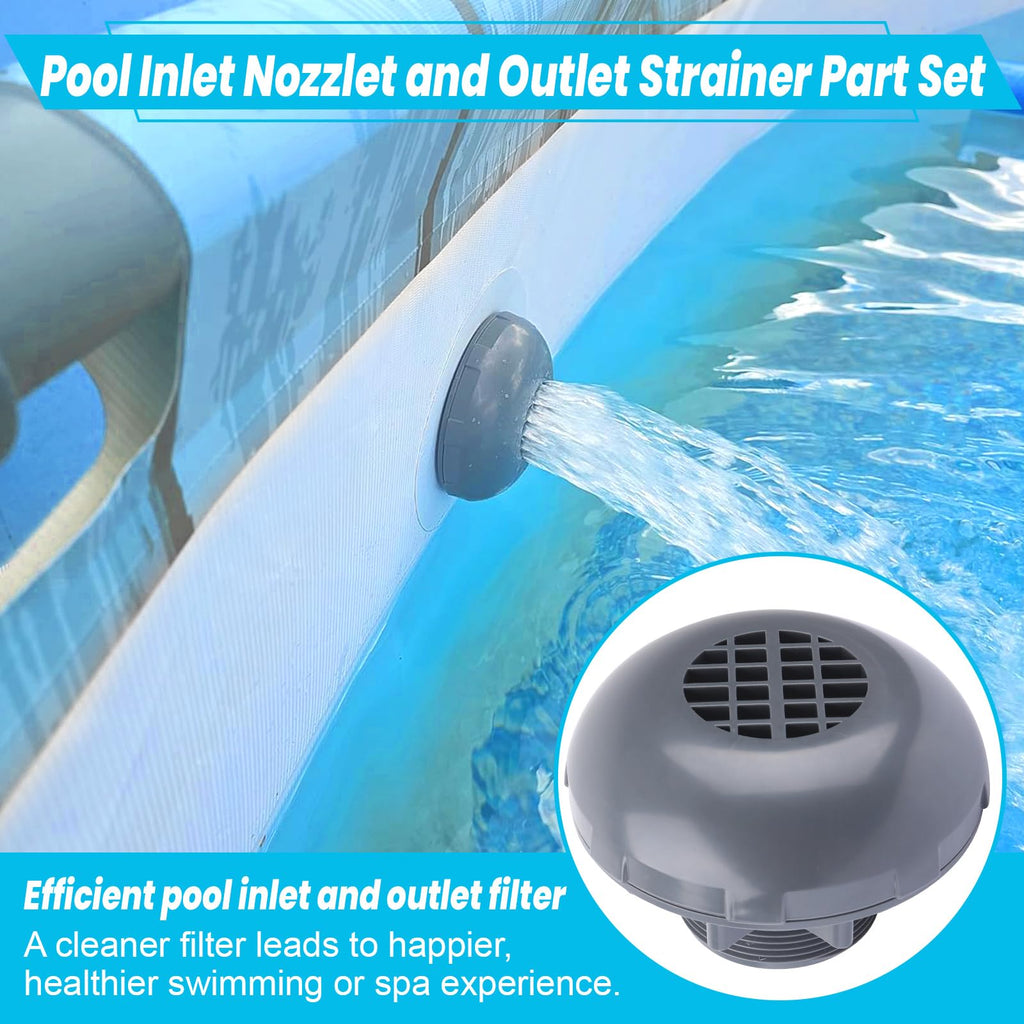 XT On/Off Plunger Valve with Strainer for Easy Adjustment, for Above-Ground Pool Filter Pump On/Off Plunger Valve Part, Frame Set & Ultra Frame Pools Intex, Coleman Compatible