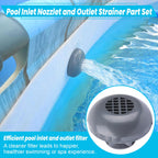 XT On/Off Plunger Valve with Strainer for Easy Adjustment, for Above-Ground Pool Filter Pump On/Off Plunger Valve Part, Frame Set & Ultra Frame Pools Intex, Coleman Compatible
