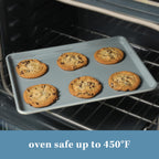 Sur La Table Kitchen Essentials Bake Sale Large 18 X 13 Inch PFA Free Ceramic Nonstick Cookie/Baking Sheet - Linen White