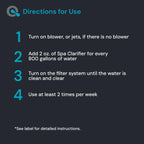 Spa Clarifier & Hot Tub Clarifier for Fast Acting Cloudy Water Treatment, The Spa Clarifier Hot Tub Owners Love, Use Our Hot Tub Water Clarifier to Keep Your Spa Clear & Balanced - MAV AquaDoc 16oz