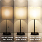 Briignite LED Light Bulbs, 3 Way Light Bulbs 50 100 150W Equivalent, 3 Way Light Bulb, Three Way A19 E26 Medium Base, Warm White 3000K, 600lm-1200lm-1600lm, 4 Pack