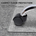XINQIDAI Office Chair Mat - Heavy Duty, 47"x32", 1/7" Thick, Flat Shipping, Suitable for Carpet and Hardwood Floor