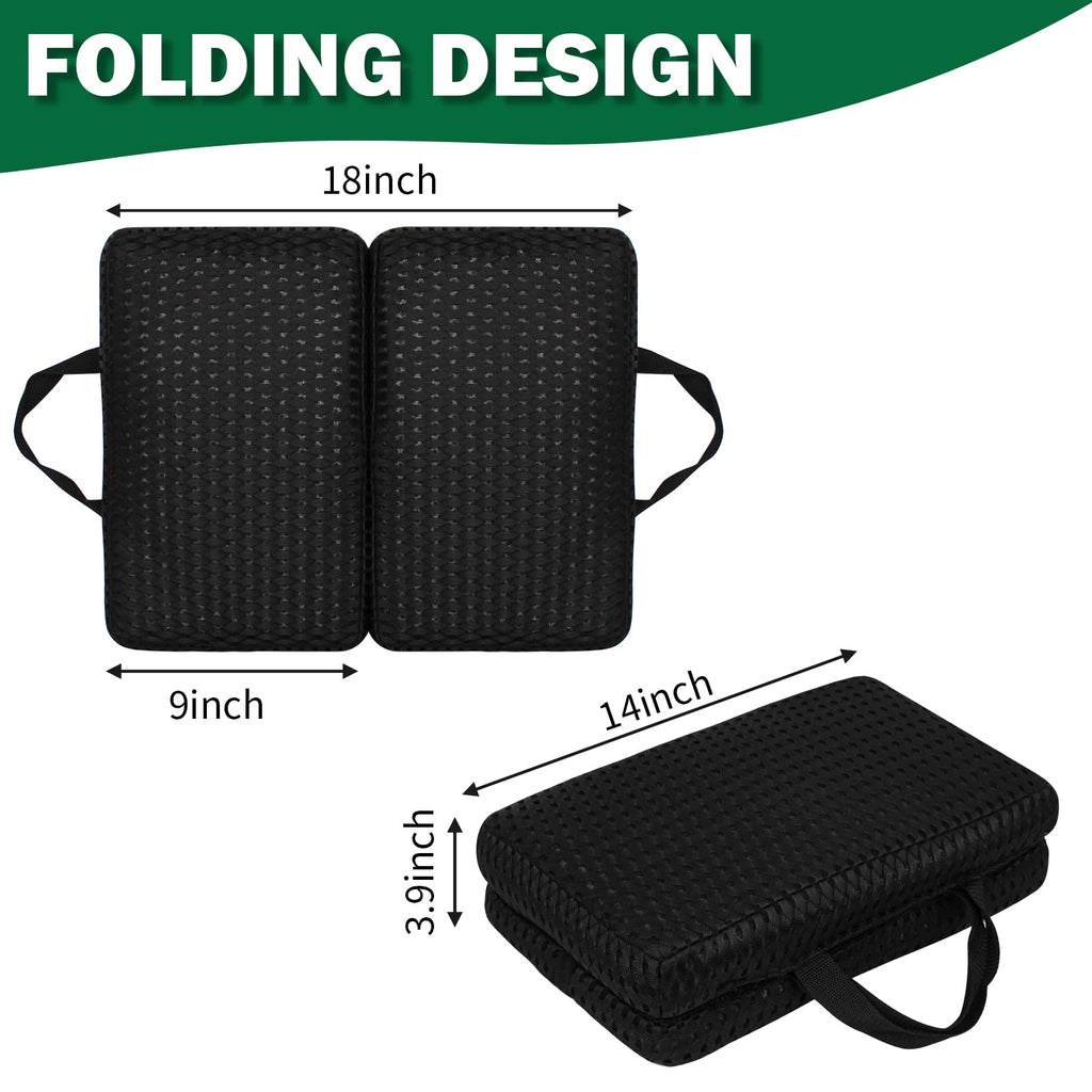 AnyForce Foldable Travel Seat Cushion- Lightweight Comfort Airplane Seat Cushion for Long Flights, Camping, Bleachers,Home,Office, Driving (Gray)
