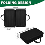AnyForce Foldable Travel Seat Cushion- Lightweight Comfort Airplane Seat Cushion for Long Flights, Camping, Bleachers,Home,Office, Driving (Gray)