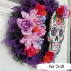 TONIFUL 2 Rolls 10 Inch Purple Decorative Mesh Ribbbon Rolls, Fabric Mesh with Foil for Mesh Wreath Supplies, Front Door Wreath Crafts Tree Decor Christmas NewYears Halloween Decoration (10 yds/roll)