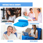 LOKFEHRE Inflatable Bed Wedge Pillow Set for Travel,Wedge Pillows for Neck and Leg Pain Relief & Post Surgery Heartburn, Anti Snoring,GERD for Sleeping Acid Reflux Back