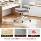SHAREWIN Office Chair Mat for Hardwood Floors - 36"x47" Desk Chair Mats Home Floor Protector Heavy Duty - Easy Clean