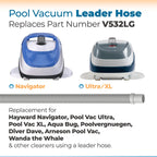 ANTOBLE V532LG Pool Vacuum Leader Hose Pool Cleaner Hose Replacement for Hayward Navigator, Pool Vac Ultra, Aqua Bug, Poolverneugen & More