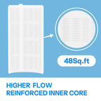 Cryspool® 1004 DE Filter Compatible with FNS Plus 48, DEL/DEV 48, DE4820, 59002300, FS-2004, PFS2448, FC-9540, PG-1904, 7 Full + 1 Partial, 48 Sq.Ft DE Grid Swimming Pool Filter Cartridge, 1 Set